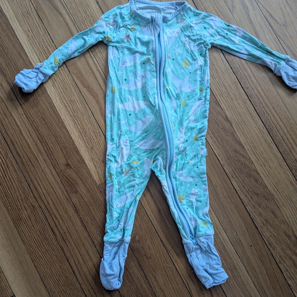 Little Sleepies Shark Soiree 3-6m